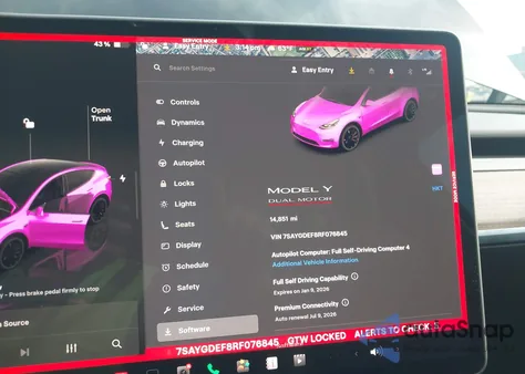 2024 Tesla Model Y Performance Dual Motor All-Wheel Drive from USA, damaged, VIN 7SAYGDEF8RF076845